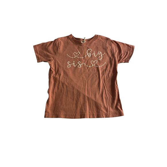 Boho Big Sister Graphic Tee Brown Rabbit Skins 4T - Picture 2 of 5